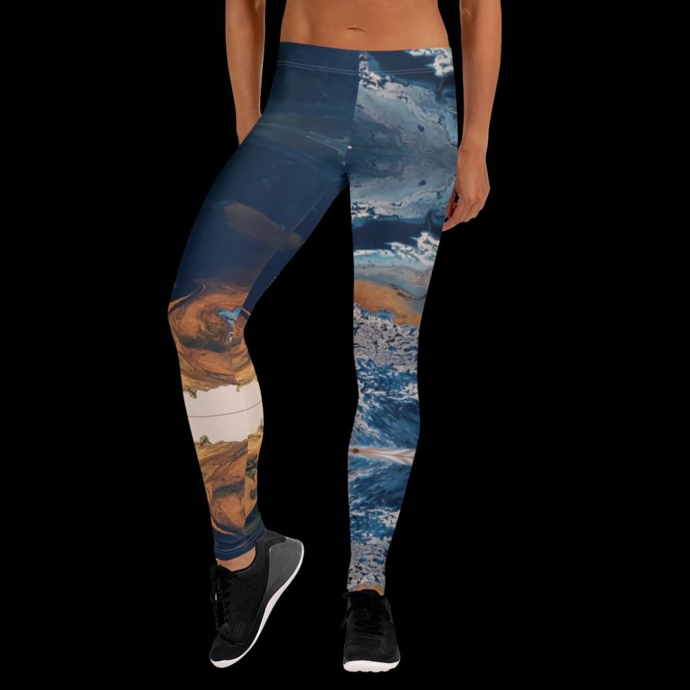 Blue Beach Leggings